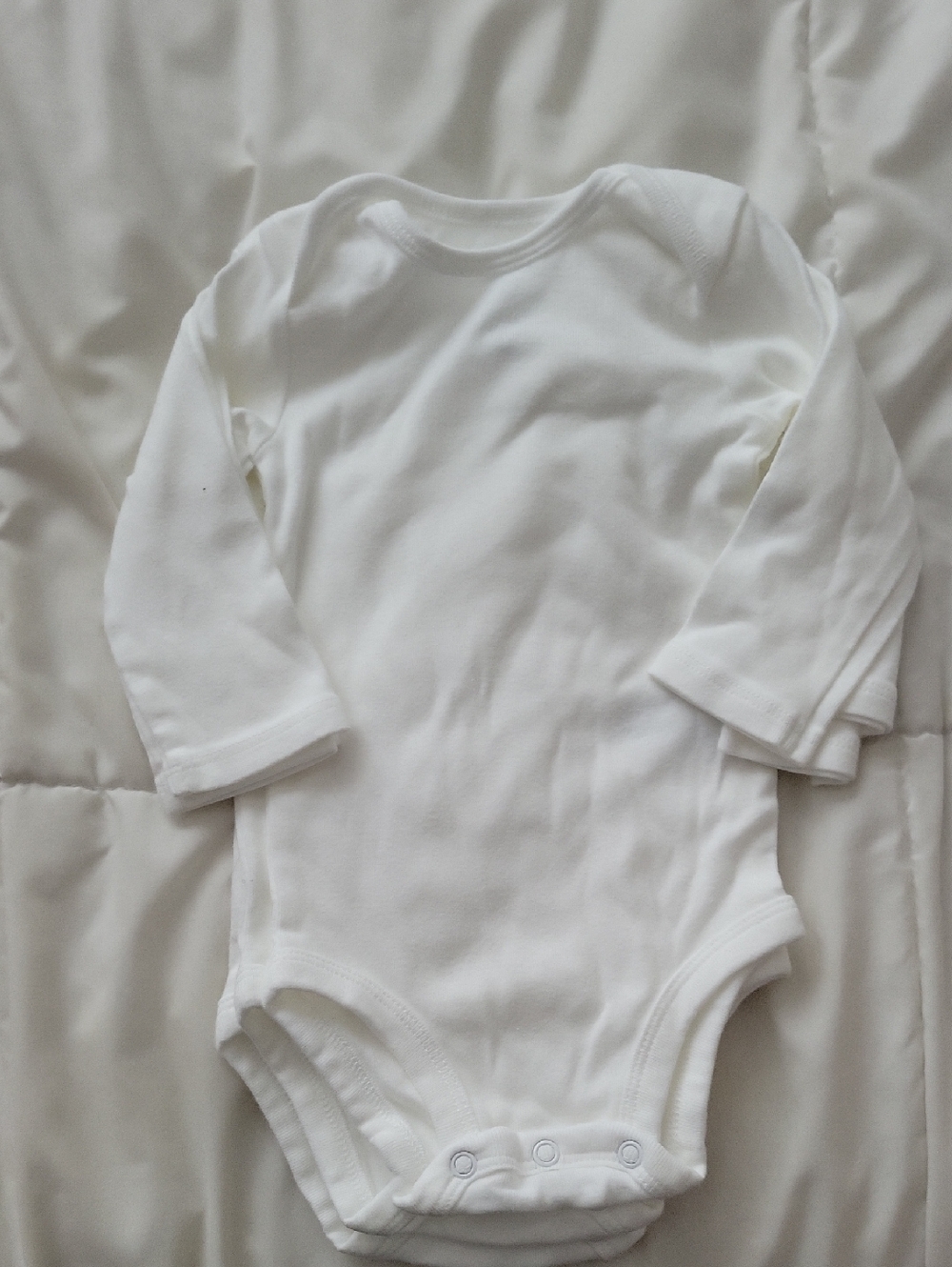 Carter's White Long-Sleeve Baby One-Piece Bodysuit 3-Pack